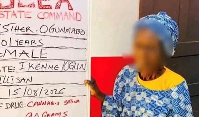 Cocaine Hidden in Fufu: NDLEA Arrests 101-Year-Old Suspect