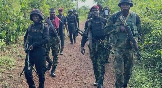 Anambra: Army Raids and Destroys Suspected IPOB/ESN Camps, Recovers Weapons