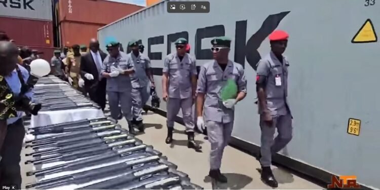 204 Rifles Intercepted at Tincan Port as Customs Moves to Block Illegal Arms