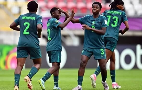 Falconets Hit New Caledonia for 10 as Nigeria Set Up England Clash