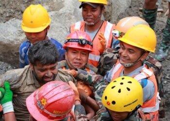 Hope in Nepal as Two Trapped Workers Survive Nine Days Underground