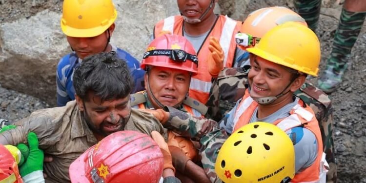 Hope in Nepal as Two Trapped Workers Survive Nine Days Underground