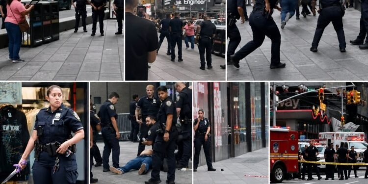 Times Square Stabbing Leaves Two Dead as Police Shoot Suspect